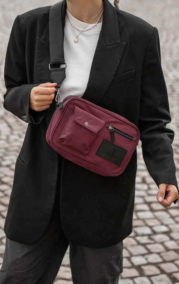 Markberg Darla MBG Crossbody Bag Recycled Burgundy hgvesker.no